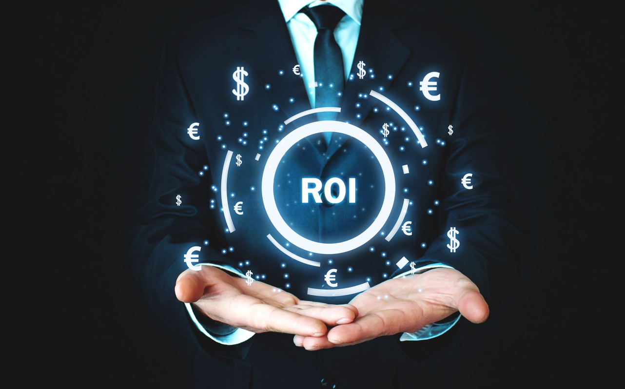 ROI - Return on Investment. Business concept